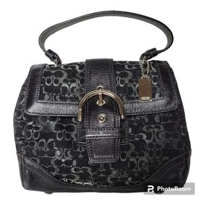 Coach Limited Edition Madison Evening Black Metallic Vintage Mini Bag